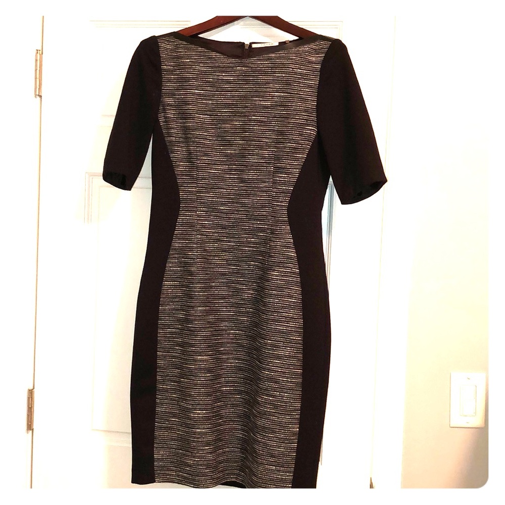 Elie Tahari Pontepanel tweed sheath dress